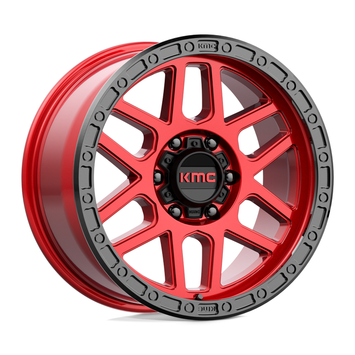 KMC Wheels Km544 Mesa 18x9 6x139.7 18 106.1 Candy Red With Black Lip