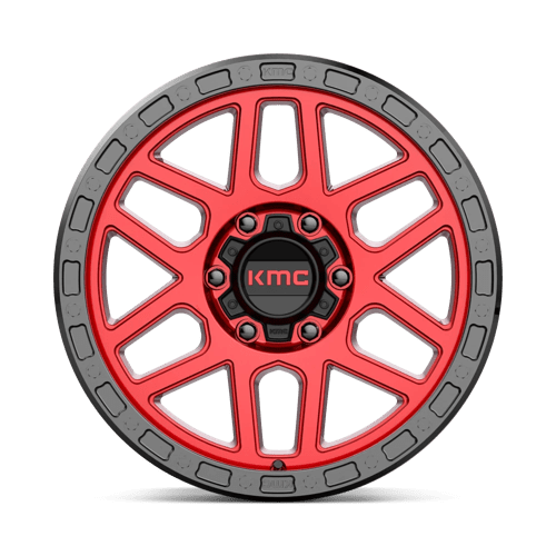 KMC Wheels Km544 Mesa 17x9 6x139.7 18 106.1 Candy Red With Black Lip