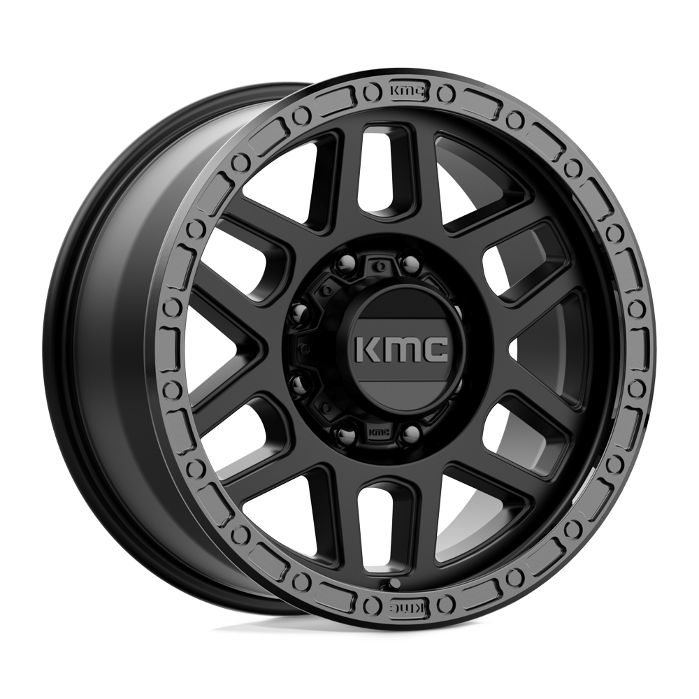 KMC Wheels Km544 Mesa 18x9 8x165.1 18 125.1 Satin Black With Gloss Black Lip