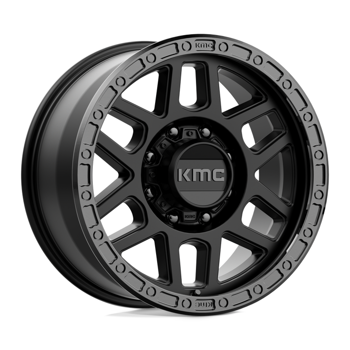 KMC Wheels Km544 Mesa 18x9 8x165.1 18 125.1 Satin Black With Gloss Black Lip