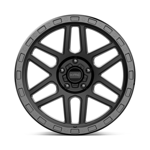 KMC Wheels Km544 Mesa 20x9 5x150 25 110.1 Satin Black With Gloss Black Lip