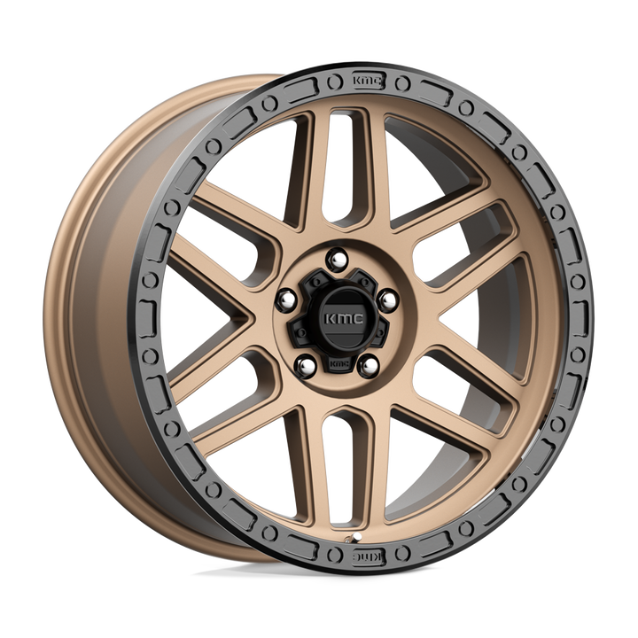 KMC Wheels Km544 Mesa 20x9 5x127 0 71.5 Matte Bronze With Black Lip