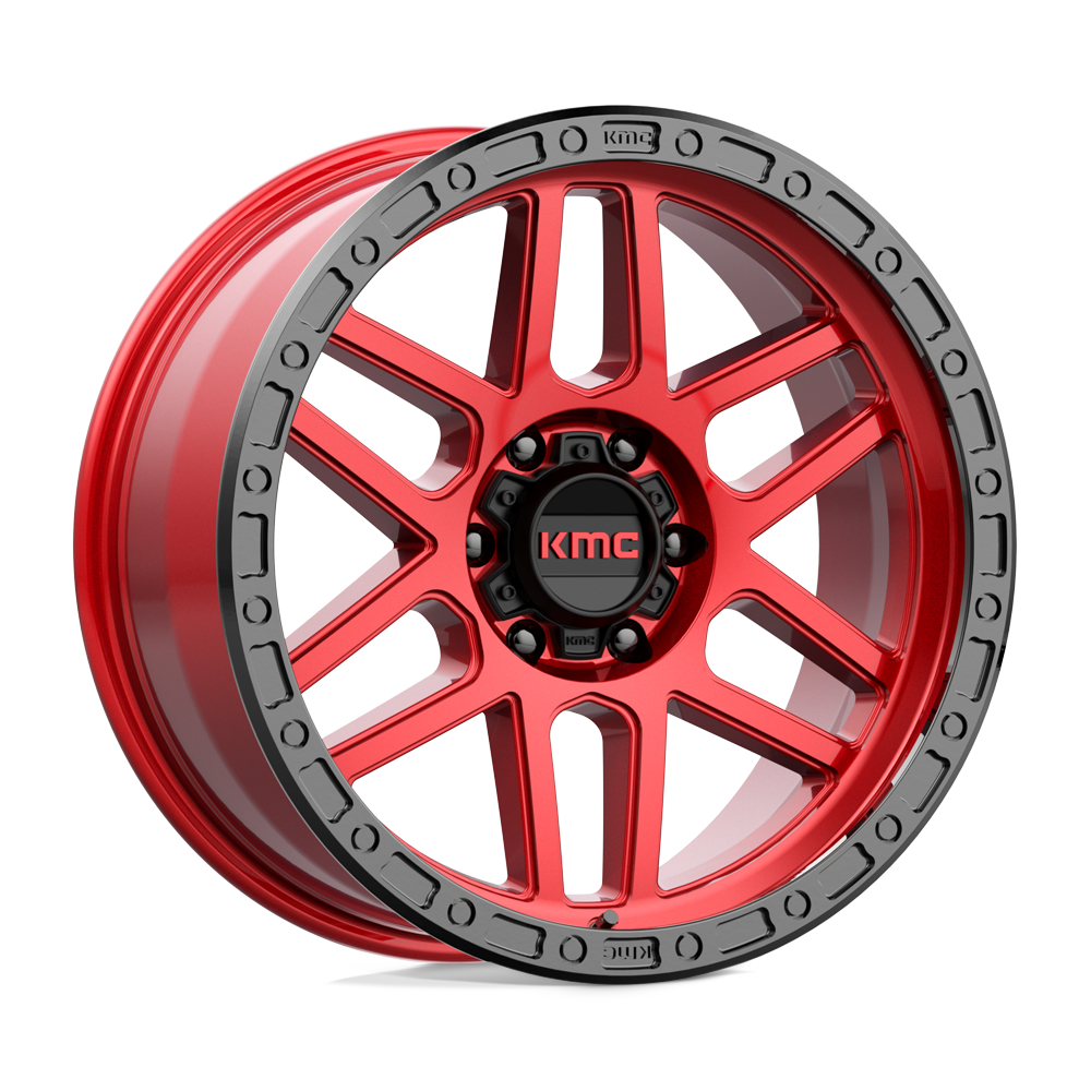 Roues KMC Km544 Mesa 20x9 6x135 0 87.1 Rouge Bonbon Avec Lèvre Noire