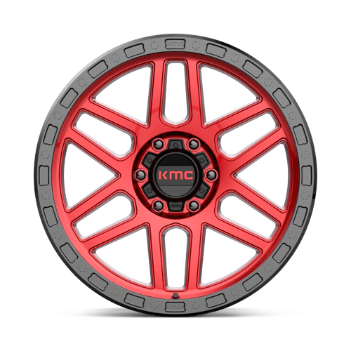 Roues KMC Km544 Mesa 20x9 6x135 0 87.1 Rouge Bonbon Avec Lèvre Noire
