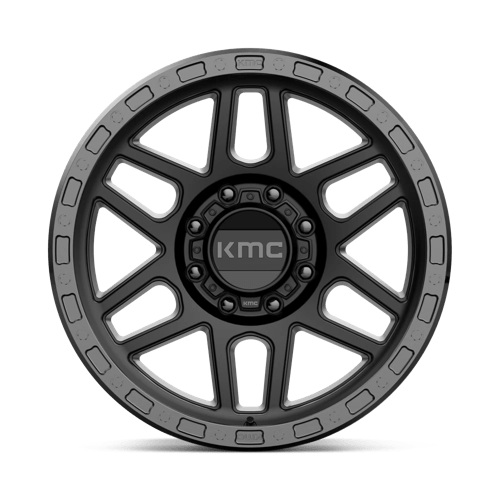 KMC Wheels Km544 Mesa 20x9 8x170 0 125.1 Noir Satiné Avec Lèvre Noir Brillant