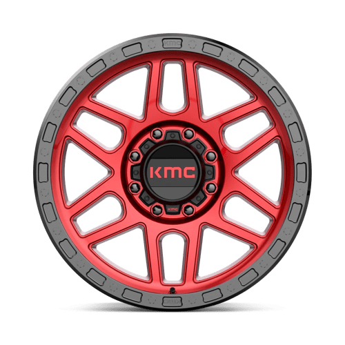 Roues KMC Km544 Mesa 20x9 8x180 0 124.2 Rouge Bonbon Avec Lèvre Noire