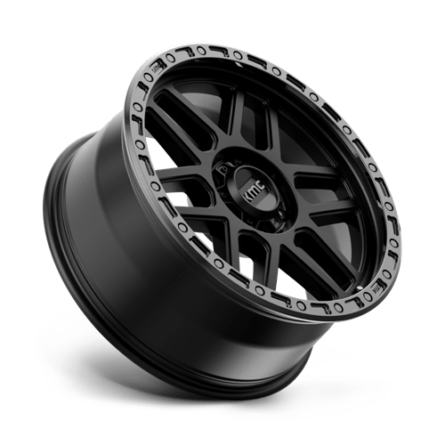 KMC Wheels Km544 Mesa 20x9 6x135 18 87.1 Noir Satiné Avec Lèvre Noir Brillant