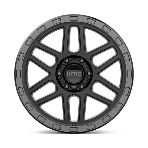 KMC Wheels Km544 Mesa 17x9 6x139.7 -12 106.1 Satin Black With Gloss Black Lip