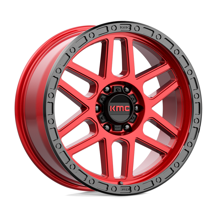 KMC Wheels Km544 Mesa 17x9 6x139.7 18 106.1 Candy Red With Black Lip