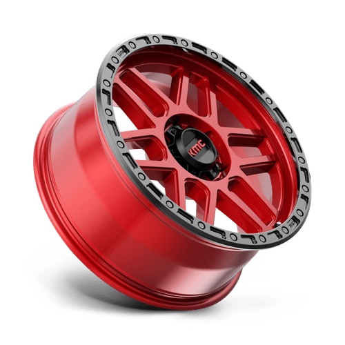 KMC Wheels Km544 Mesa 17x9 6x114.3 18 66.06 Candy Red With Black Lip