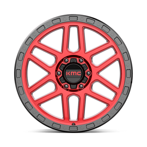 KMC Wheels Km544 Mesa 20x9 6x139.7 18 106.1 Candy Red With Black Lip