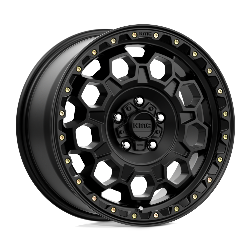 Roues KMC Km545 Trek 17x9 6x139.7 -12 106.1 Noir satiné