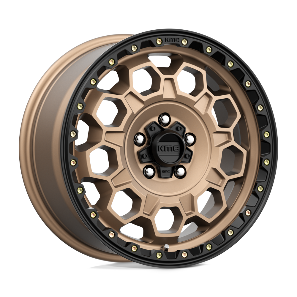 KMC Wheels Km545 Trek 17x8 5x108 38 72.56 Matte Bronze With Black Lip