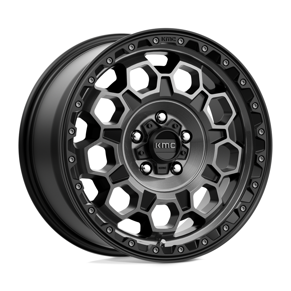 KMC Wheels Km545 Trek 17x8 5x114.3 35 72.56 Satin Black With Gray Tint