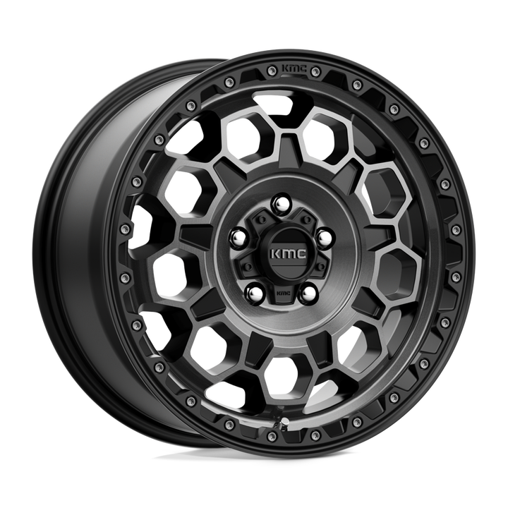 KMC Wheels Km545 Trek 17x8 5x114.3 35 72.56 Satin Black With Gray Tint