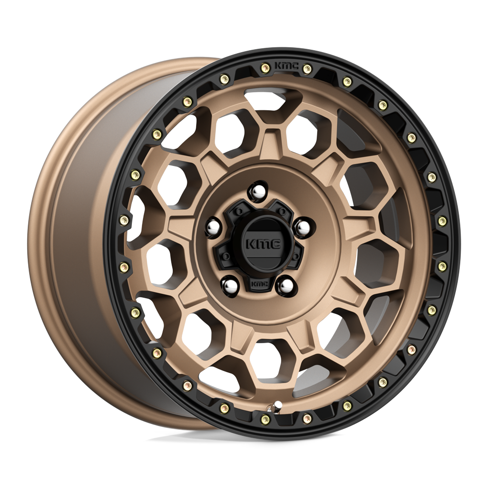 KMC Wheels Km545 Trek 17x9 5x127 0 71.5 Matte Bronze With Black Lip