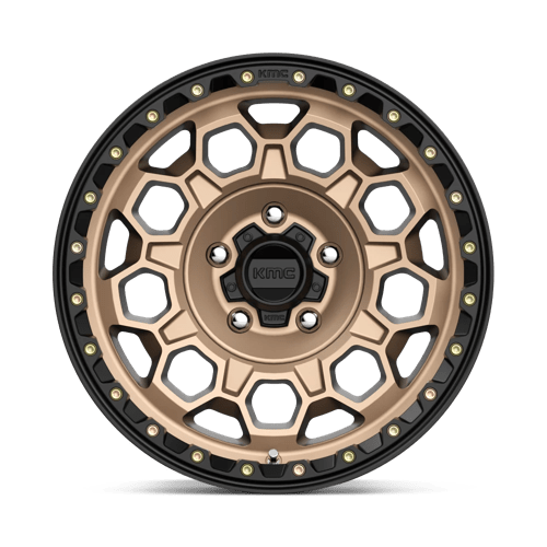 KMC Wheels Km545 Trek 17x9 5x127 0 71.5 Matte Bronze With Black Lip