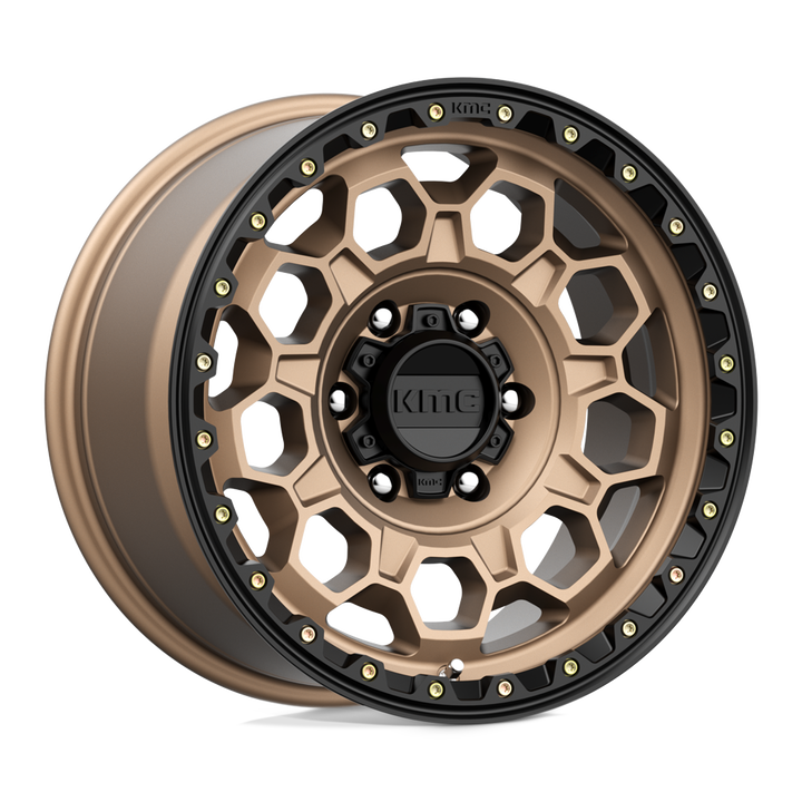 KMC Wheels Km545 Trek 17x9 6x139.7 0 106.1 Matte Bronze With Black Lip