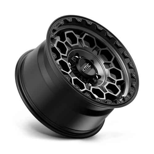 KMC Wheels Km545 Trek 17x9 6x139.7 0 106.1 Satin Black With Gray Tint