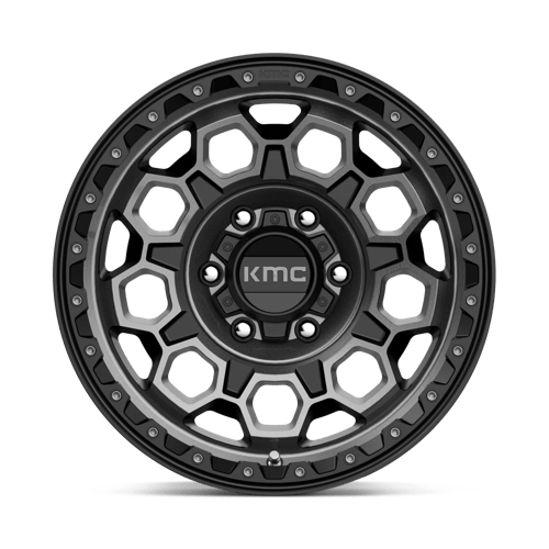 KMC Wheels Km545 Trek 17x9 6x139.7 0 106.1 Satin Black With Gray Tint