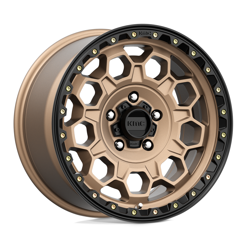 KMC Wheels Km545 Trek 17x9 5x127 18 71.5 Matte Bronze With Black Lip