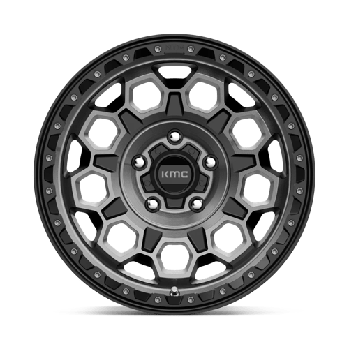 Roues KMC Km545 Trek 17x9 5x127 18 71,5 Noir satiné avec teinte grise