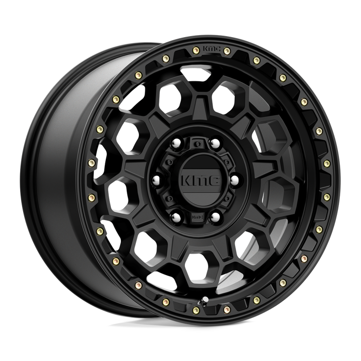 Roues KMC Km545 Trek 17x9 6x114.3 18 66.06 Noir satiné