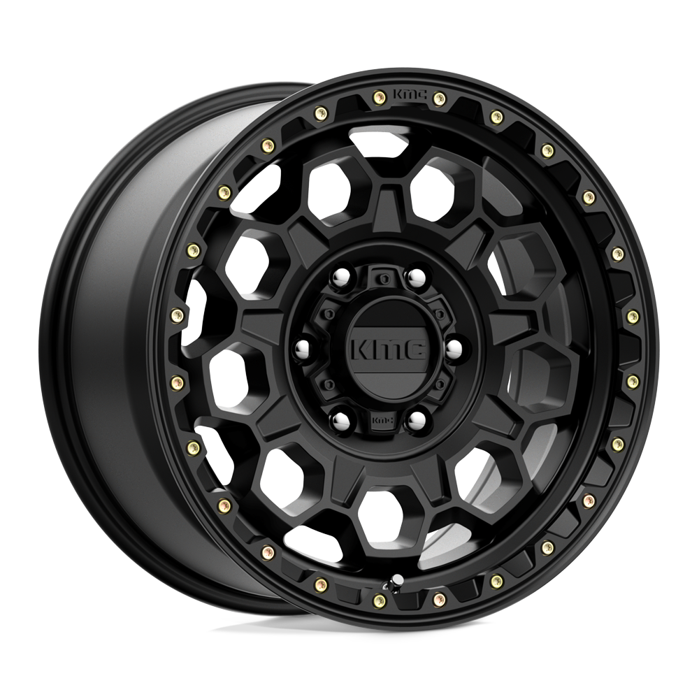 Roues KMC Km545 Trek 17x9 6x139.7 18 106.1 Noir satiné