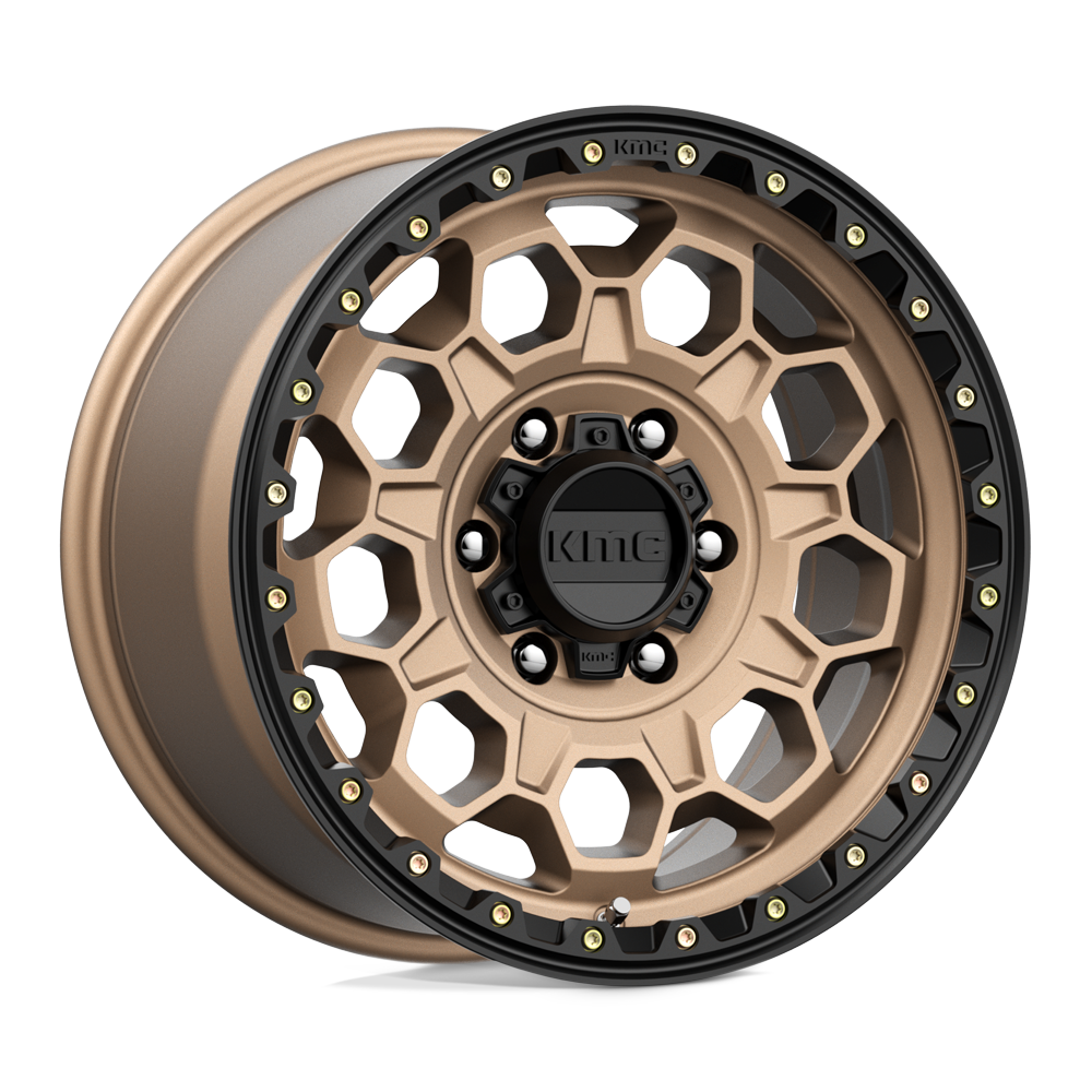 Roues KMC Km545 Trek 17x9 6x139.7 18 106.1 Bronze Mat Avec Lèvre Noire