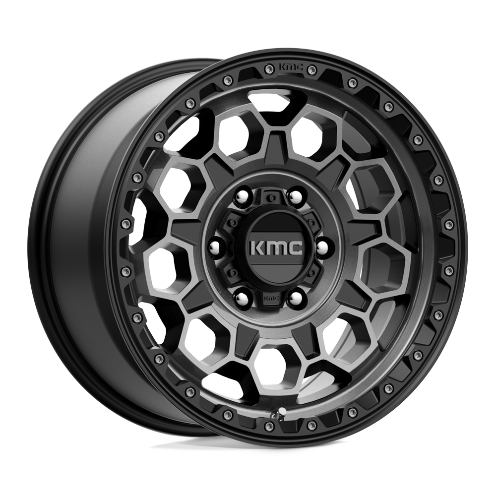 KMC Wheels Km545 Trek 17x9 6x135 18 87.1 Satin Black With Gray Tint