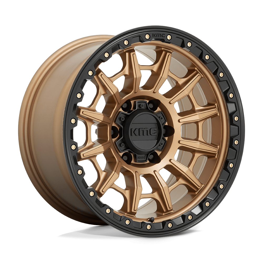 KMC Wheels Km547 Carnage 17x9 5x127 0 71.5 Matte Bronze With Black Lip