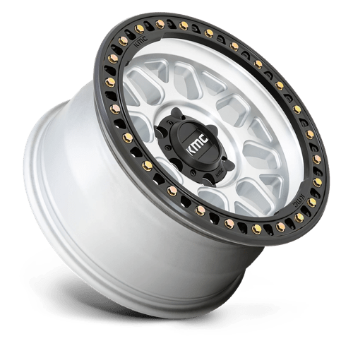 KMC Km549 Grs 17x8.5 6x120 0 66.9 Usiné Avec Lèvre Noir Satiné
