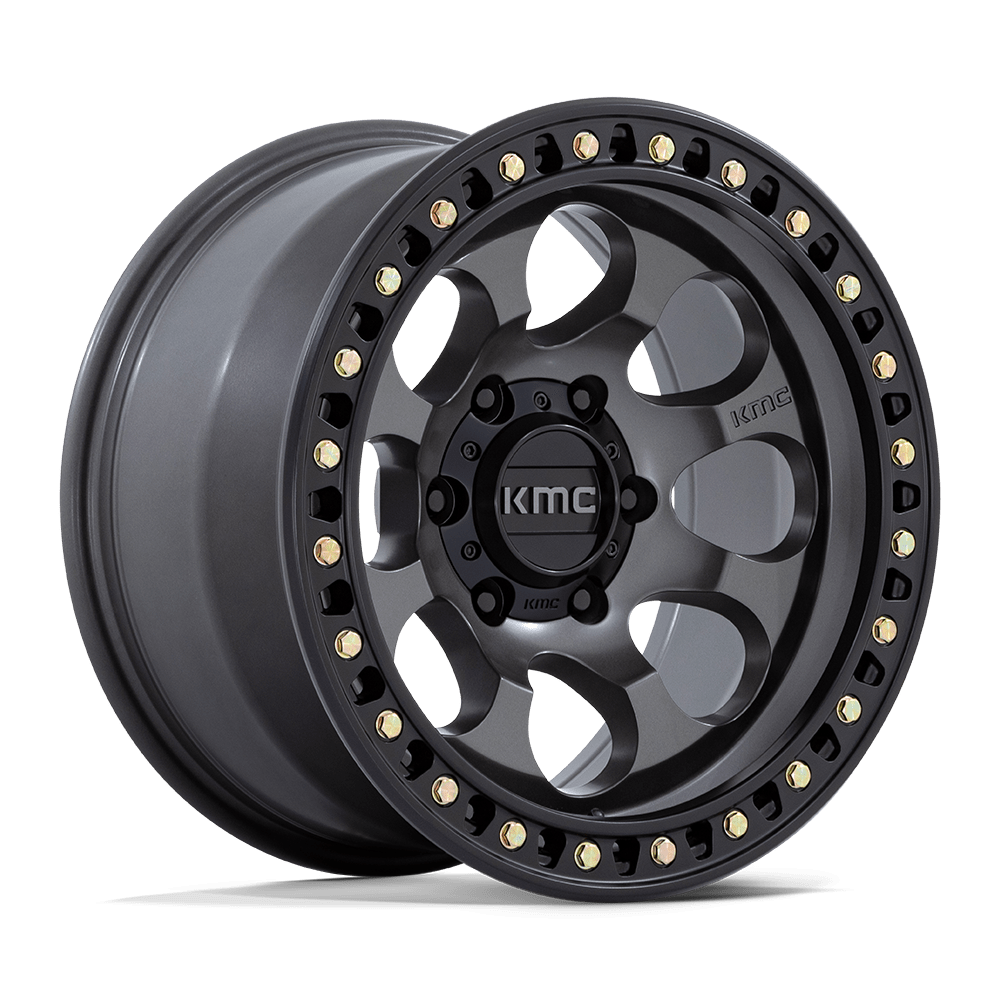KMC Km550 Riot Sbl 18x9 6x120 18 66.9 Anthracite Avec Lèvre Noir Satiné