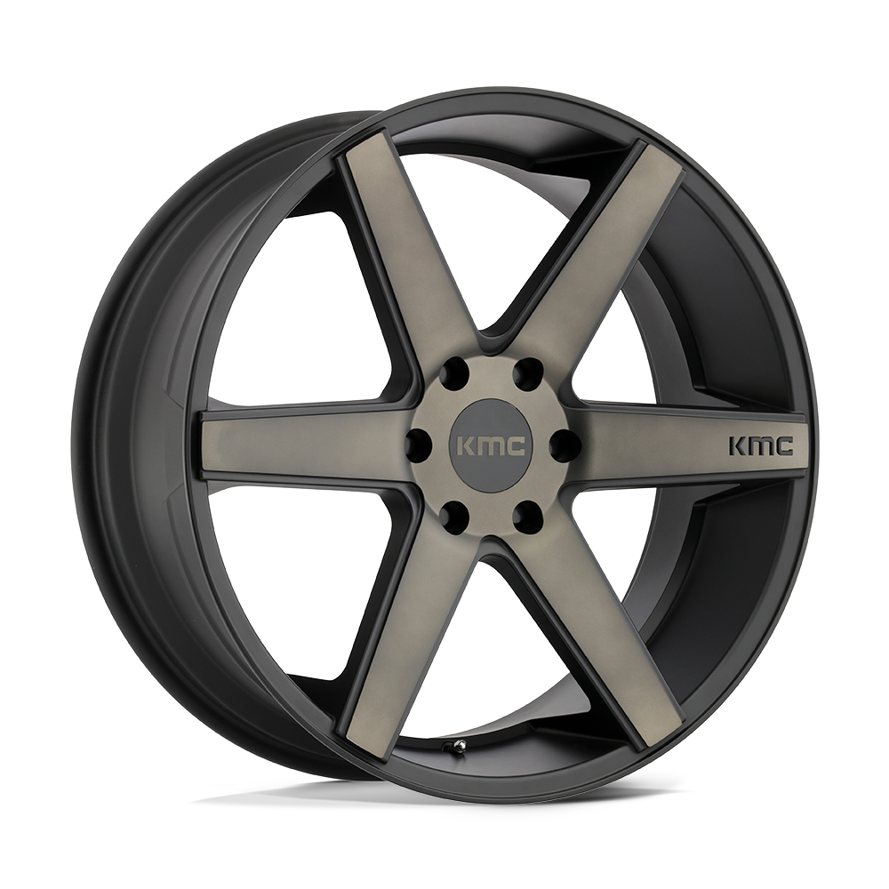 KMC Wheels Km704 District Truck 20x8.5 6x135 38 87.1 Noir Mat Teinte Foncé