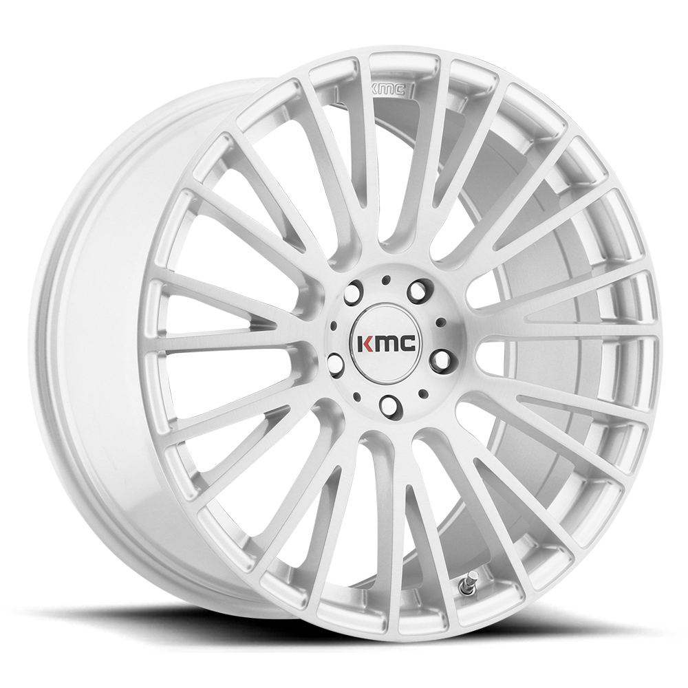 KMC Wheels Km706 Impact 20x10 5x112 40 66.56 Brushed Silver