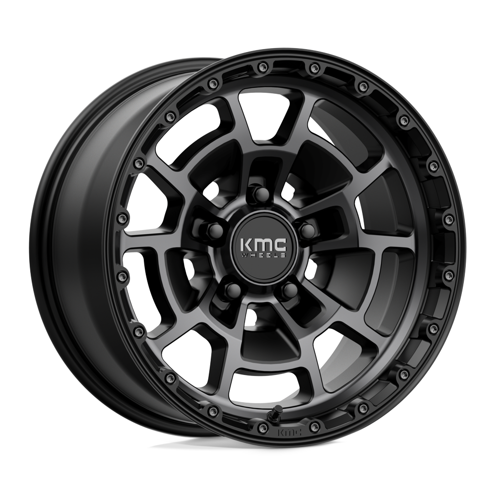 KMC Wheels Km718 Summit 17x8.5 5x127 0 71.5 Satin Black With Gray Tint
