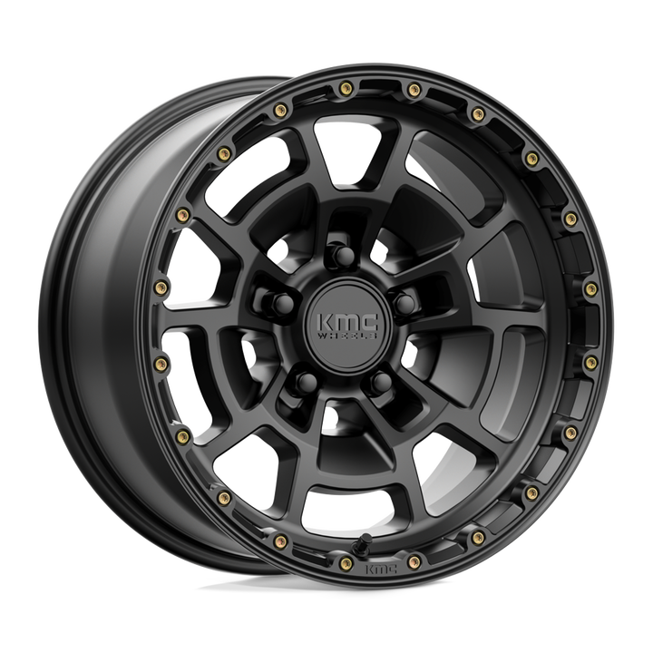 KMC Wheels Km718 Summit 17x8.5 5x150 0 110.1 Satin Black