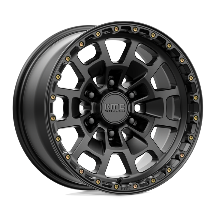 KMC Wheels Km718 Summit 17x8.5 6x139.7 0 106.1 Satin Black