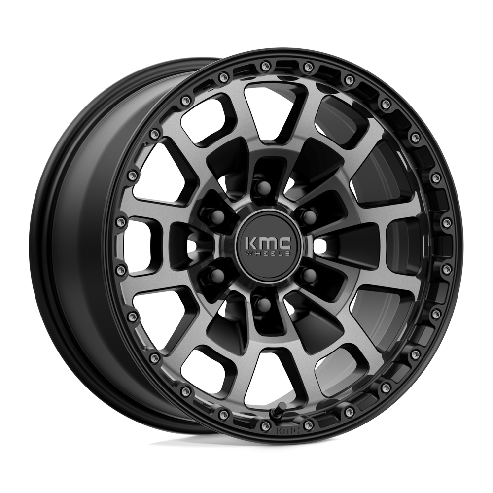 KMC Wheels Km718 Summit 17x8.5 6x135 18 87.1 Satin Black With Gray Tint