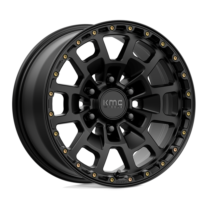 KMC Wheels Km718 Summit 17x8.5 6x139.7 18 106.1 Satin Black