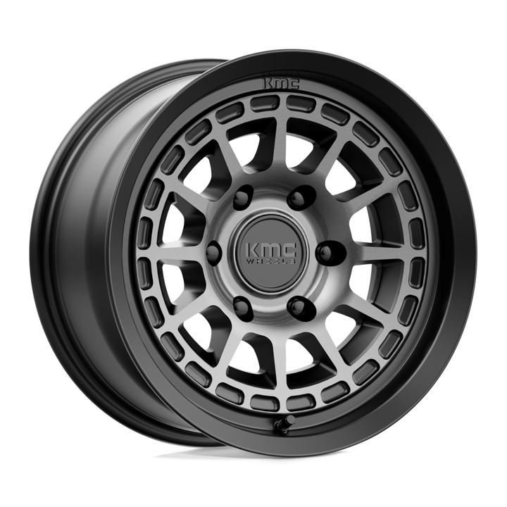 KMC Wheels Km719 Canyon 16x8 6x139.7 0 106.1 Satin Black With Gray Tint