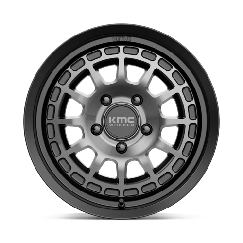 KMC Wheels Km719 Canyon 17x8 5x114.3 35 72.56 Noir Satiné Avec Teinte Grise