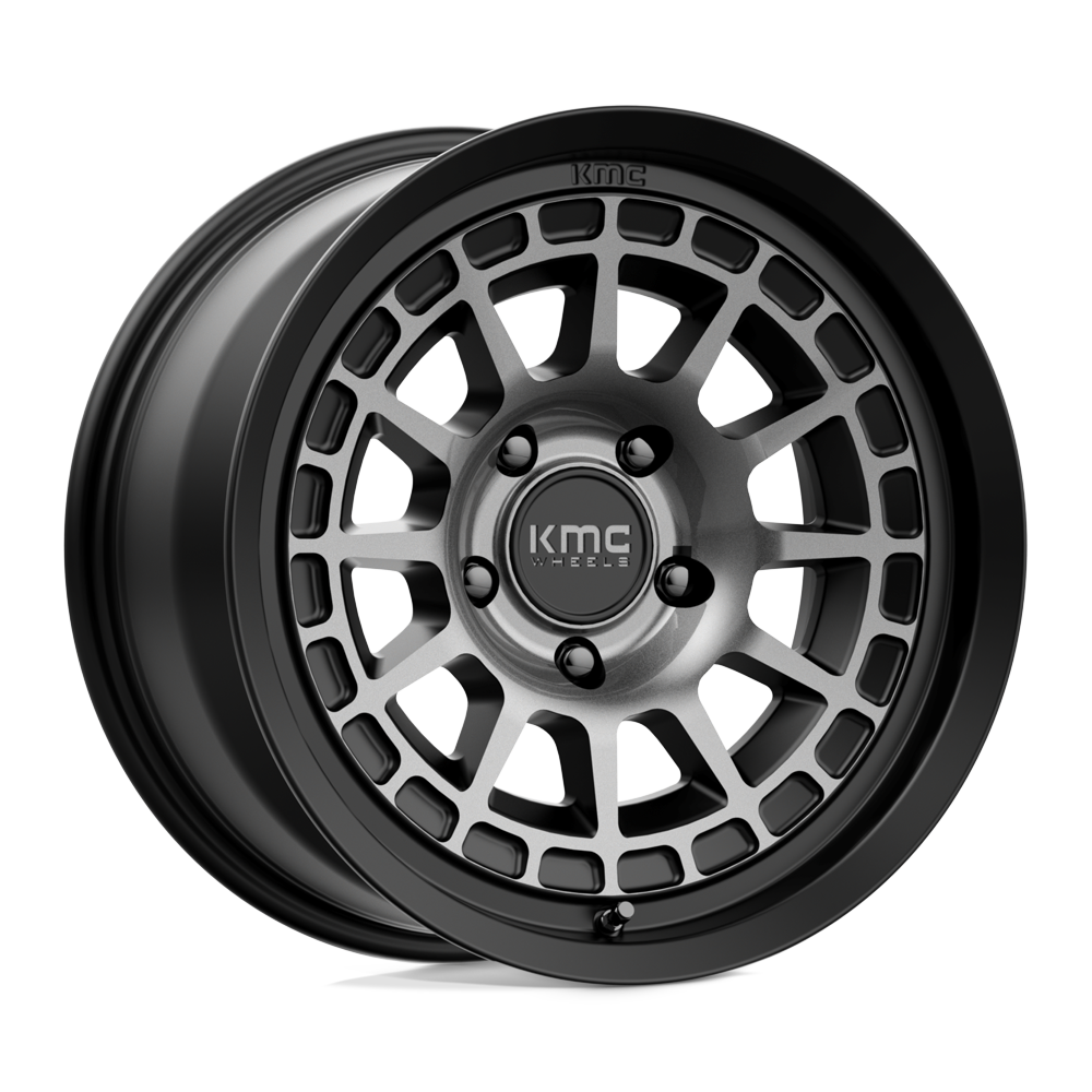 Roues KMC Km719 Canyon 17x8,5 5x127 0 71,5 Noir Satiné Avec Teinte Grise