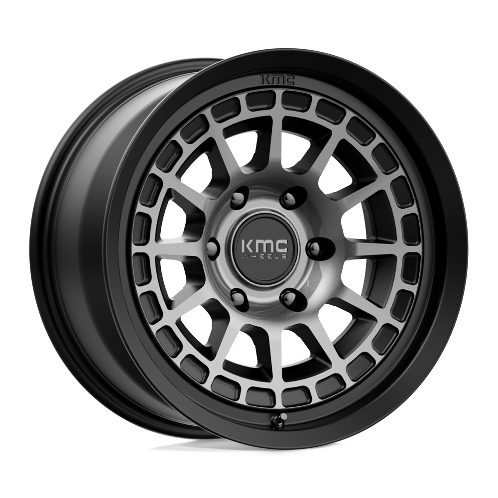 KMC Wheels Km719 Canyon 17x8.5 6x139.7 0 106.1 Satin Black With Gray Tint