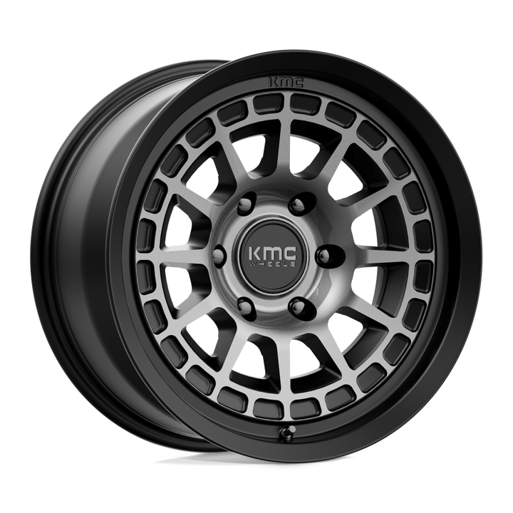 KMC Wheels Km719 Canyon 17x8.5 6x139.7 0 106.1 Satin Black With Gray Tint