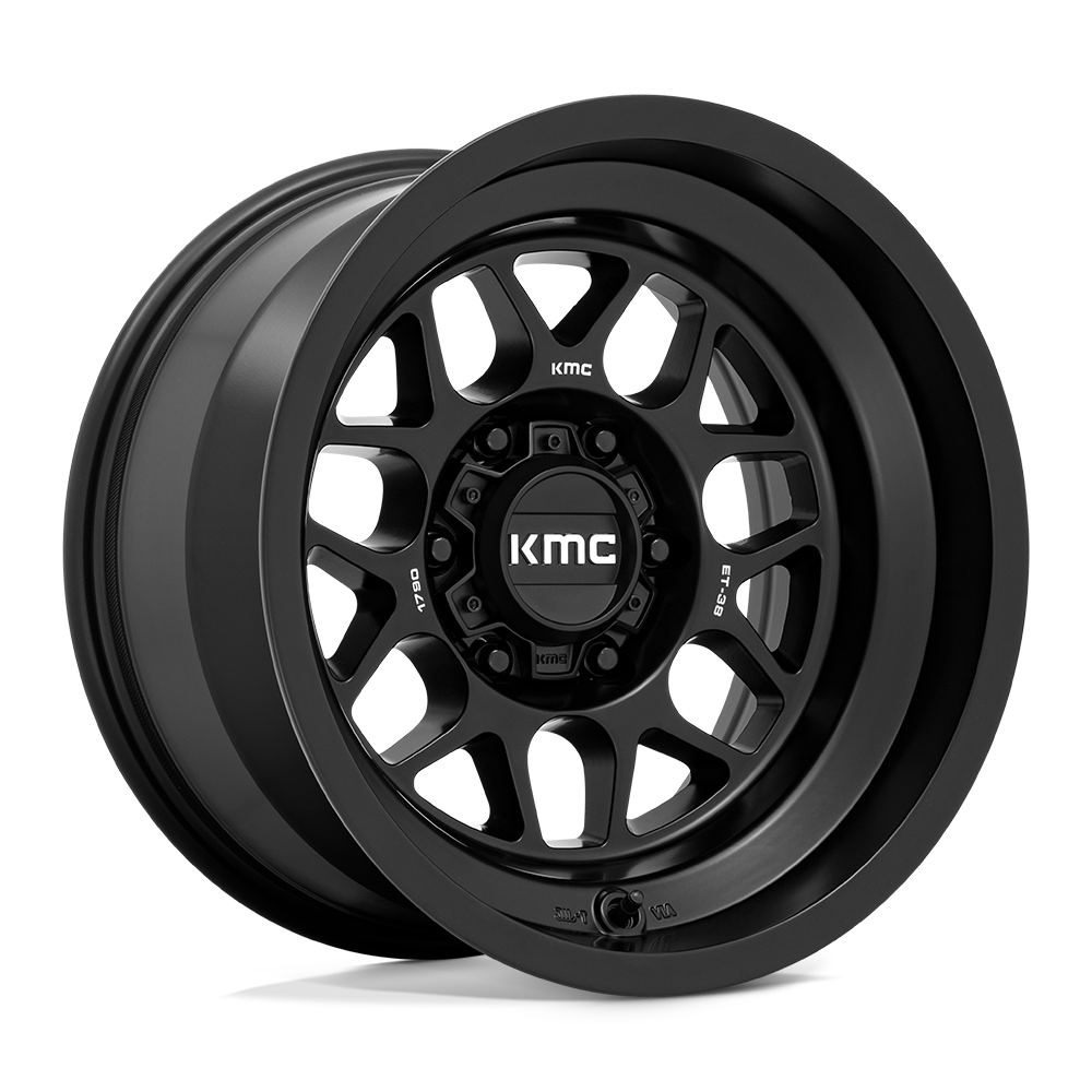 KMC Wheels Km725 Terra 17x9 6x139.7 -38 106.1 Satin Black