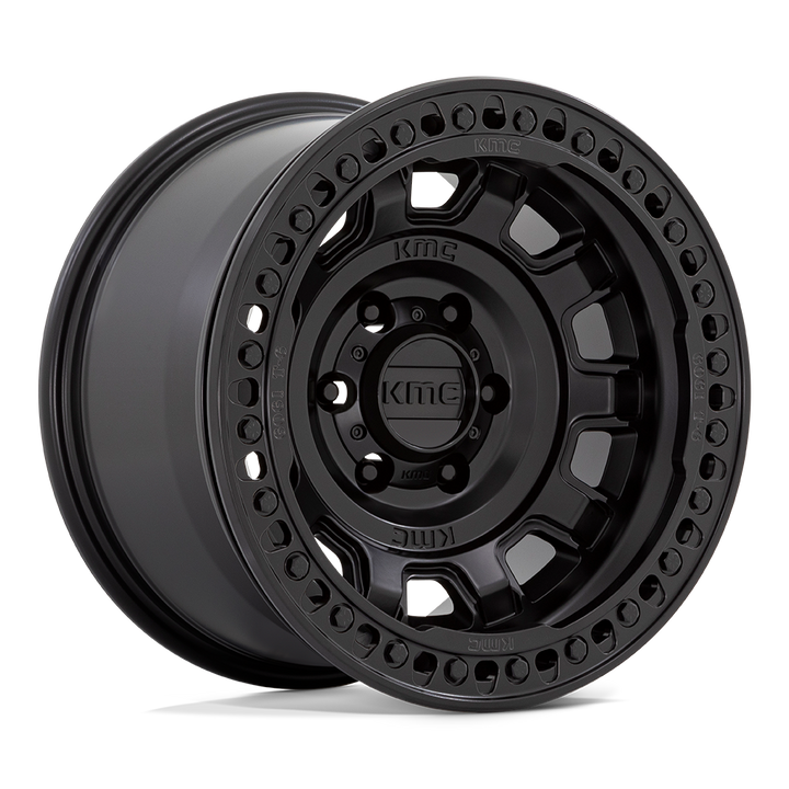 KMC Wheels Km236 Tank Beadlock 17x9 5x127 -38 71.5 Satin Black