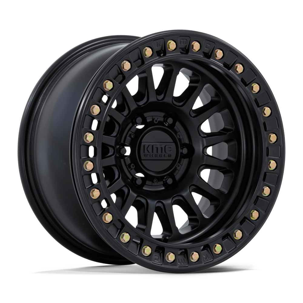 KMC Km239 Impact Beadlock 17x9 6x139.7 -38 108 Matte Black