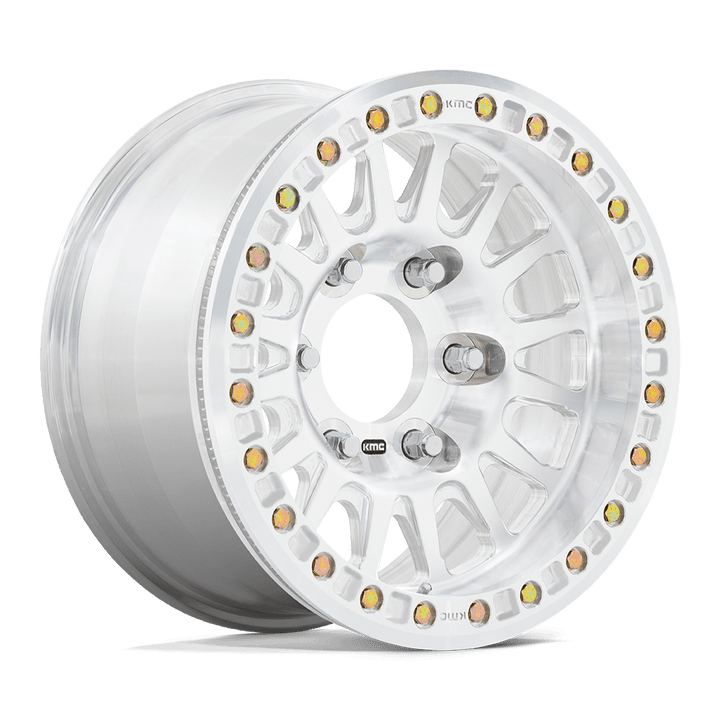 KMC Km445 Impact Forged Beadlock 17x9 6x139.7 0 108 Raw Machined