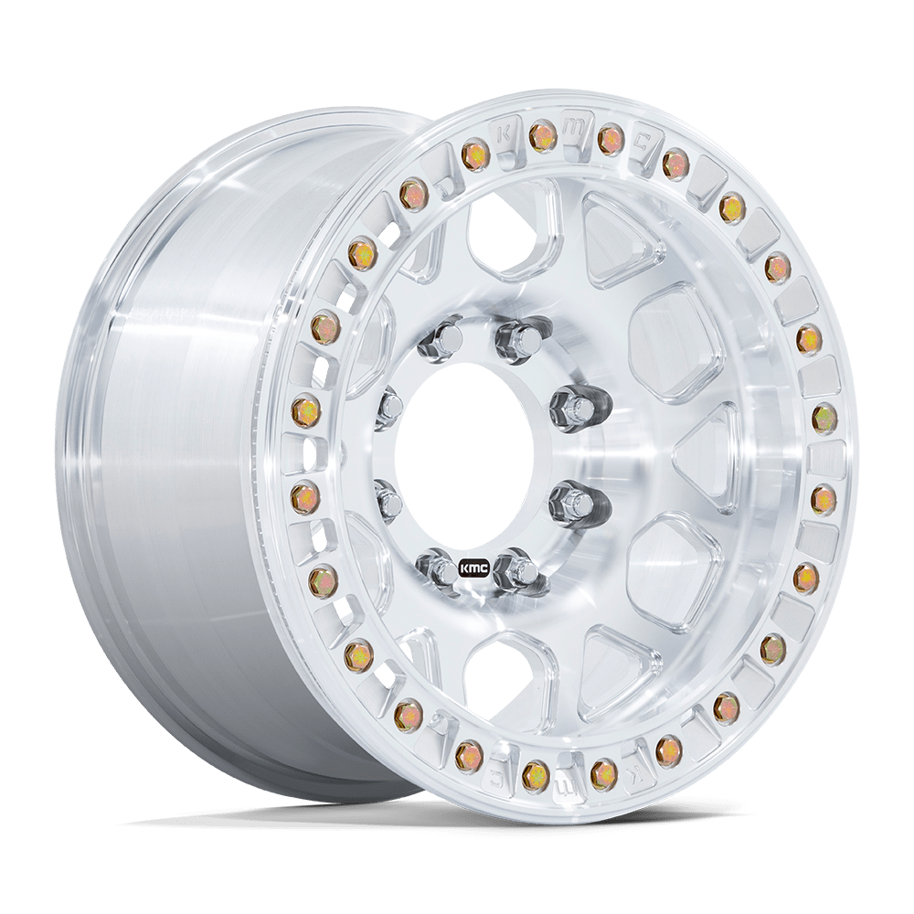 KMC Km450 Mesa Forged Beadlock 17x9 8x165.1 -12 125.1 RAW Machined